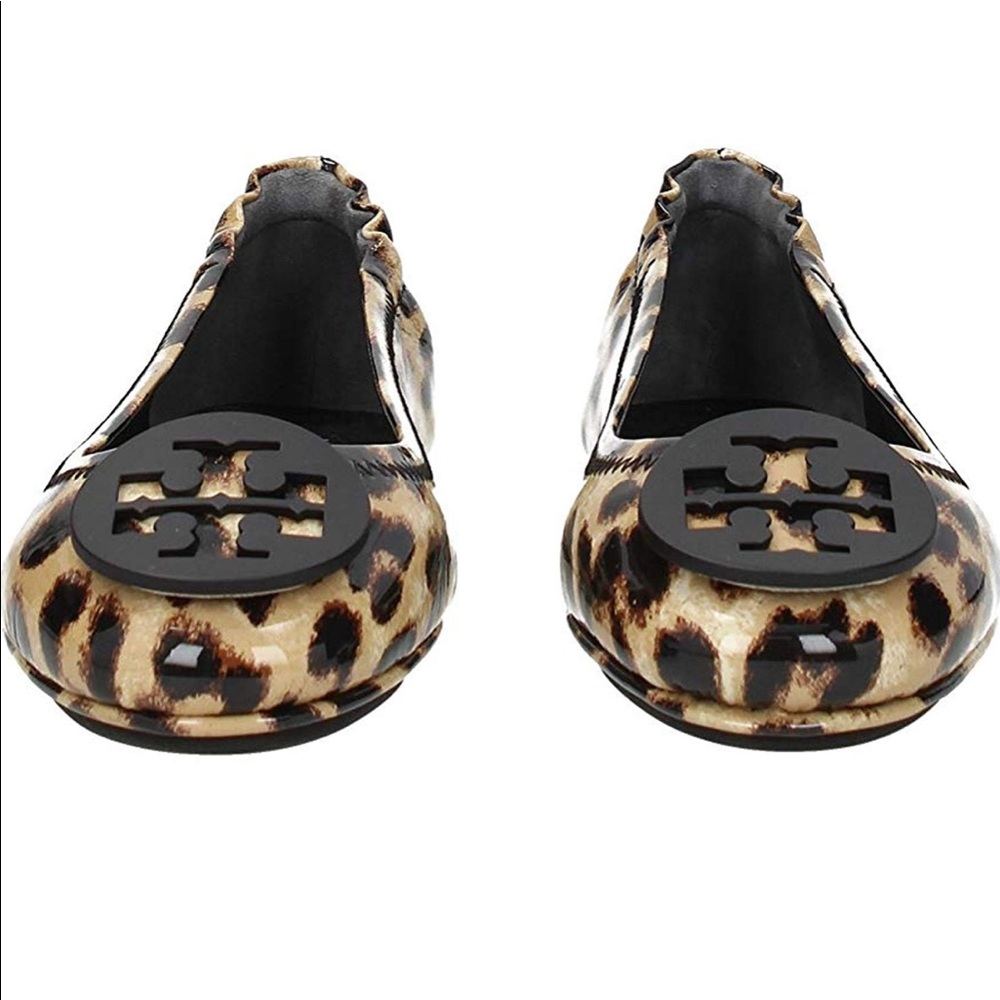 NIB Tory Burch Minnie Flats Natural Leopard 7.5